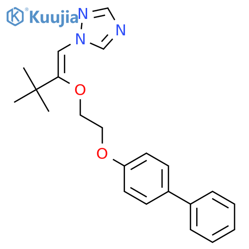1H-1,2,4-Triazole, 1-[2-[2-([1,1'-biphenyl]-4-yloxy)ethoxy]-3,3-dimethyl-1-butenyl]- structure