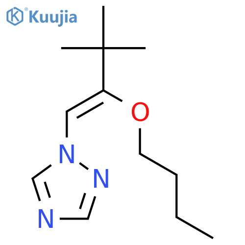 1H-1,2,4-Triazole, 1-(2-butoxy-3,3-dimethyl-1-butenyl)- structure