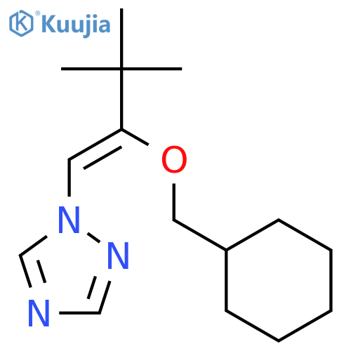 1H-1,2,4-Triazole, 1-[2-(cyclohexylmethoxy)-3,3-dimethyl-1-butenyl]- structure