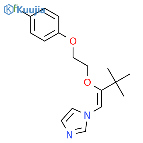 1H-Imidazole, 1-[2-[2-(4-fluorophenoxy)ethoxy]-3,3-dimethyl-1-butenyl]- structure