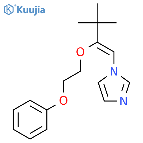 1H-Imidazole, 1-[3,3-dimethyl-2-(2-phenoxyethoxy)-1-butenyl]- structure