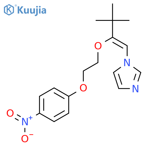 1H-Imidazole, 1-[3,3-dimethyl-2-[2-(4-nitrophenoxy)ethoxy]-1-butenyl]- structure
