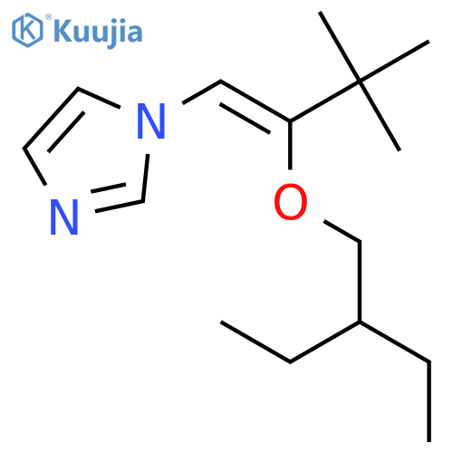 1H-Imidazole, 1-[2-(2-ethylbutoxy)-3,3-dimethyl-1-butenyl]- structure