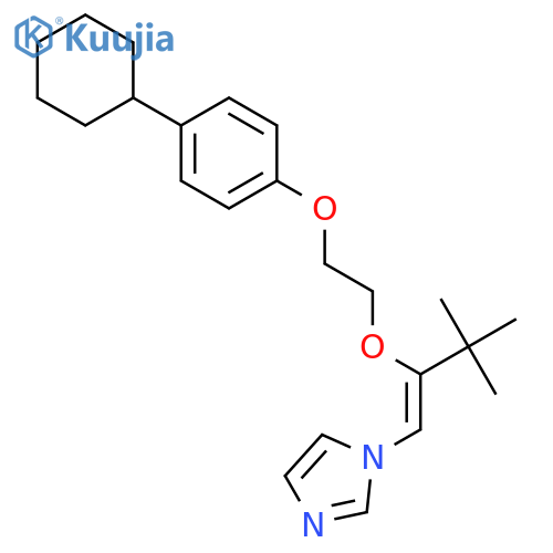 1H-Imidazole, 1-[2-[2-(4-cyclohexylphenoxy)ethoxy]-3,3-dimethyl-1-butenyl]- structure