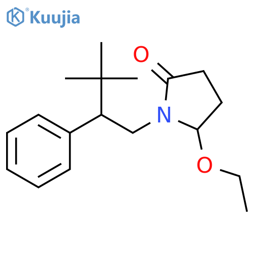 2-Pyrrolidinone, 1-(3,3-dimethyl-2-phenylbutyl)-5-ethoxy- structure