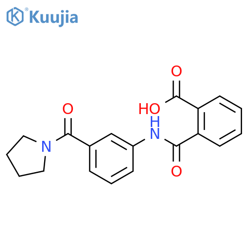 2-{3-(1-Pyrrolidinylcarbonyl)anilino-carbonyl}benzoic Acid structure