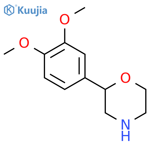 2-(3,4-Dimethoxyphenyl)morpholine structure