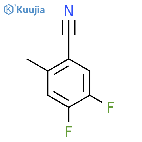 4,5-Difluoro-2-methylbenzonitrile structure