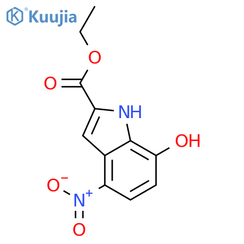 ethyl 7-hydroxy-4-nitro-1H-indole-2-carboxylate structure