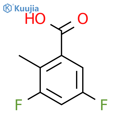 3,5-Difluoro-2-methylbenzoic acid structure