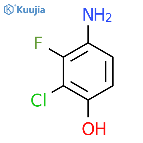 4-Amino-2-chloro-3-fluorophenol structure