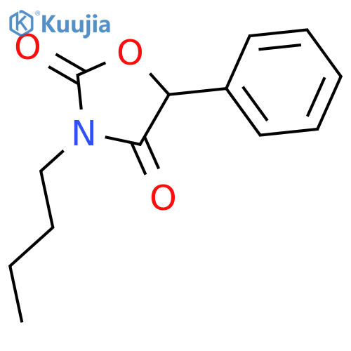 2,4-Oxazolidinedione, 3-butyl-5-phenyl- structure