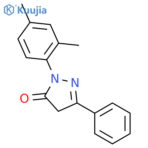 1-(2,4-Dimethylphenyl)-3-phenyl-1H-pyrazole-5(4H)-one structure