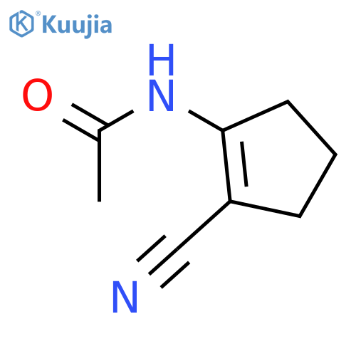 N-(2-Cyano-cyclopent-1-enyl)-acetamide structure