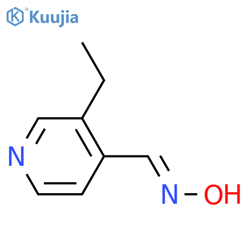 4-Pyridinecarboxaldehyde,3-ethyl-, oxime structure