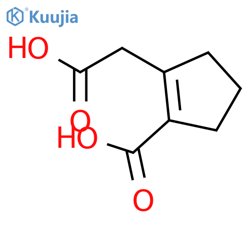 1-Cyclopentene-1-aceticacid, 2-carboxy- structure