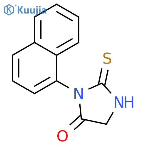 3-(1-naphthyl)-2-thioxo-4-imidazolidinone structure