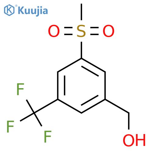 3-Methanesulfonyl-5-(trifluoromethyl)phenylmethanol structure
