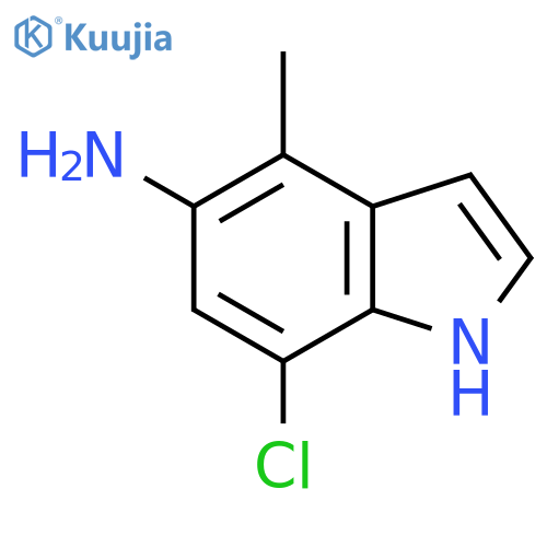 7-chloro-4-methyl-1H-indol-5-amine structure