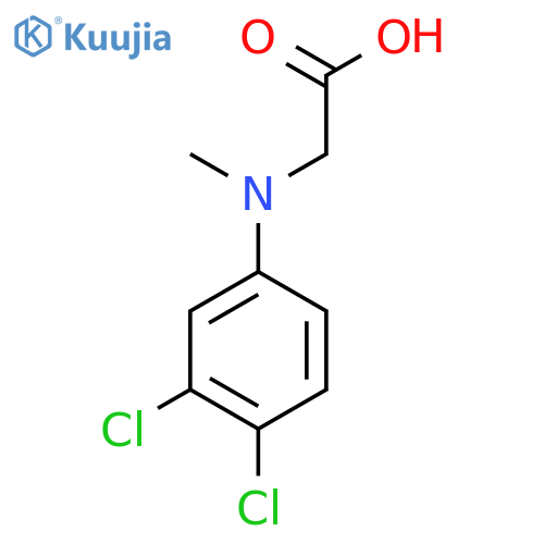 N-(3,4-Dichlorophenyl)-N-methylglycine structure
