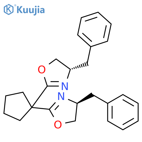4-Benzyl-2-[1-(4-benzyl-4,5-dihydro-1,3-oxazol-2-yl)cyclopentyl]-4,5-dihydro-1,3-oxazole structure