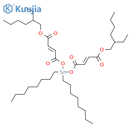 2-Ethylhexyl 14-Ethyl-6,6-dioctyl-4,8,11-trioxo-5,7,12-trioxa-6-stannaoctadeca-2,9-dienoate structure