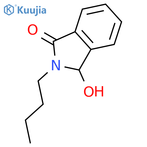 1H-Isoindol-1-one, 2-butyl-2,3-dihydro-3-hydroxy- structure