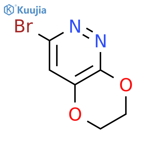 3-bromo-6,7-dihydro-[1,4]Dioxino[2,3-c]pyridazine structure