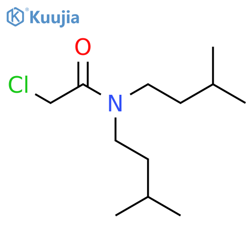 2-chloro-N,N-bis(3-methylbutyl)acetamide structure