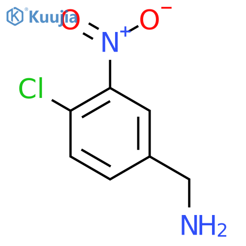 (4-Chloro-3-nitrophenyl)methanamine structure