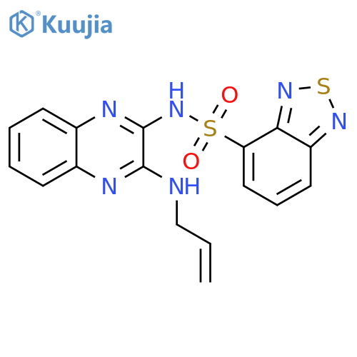 N-{3-[(prop-2-en-1-yl)amino]quinoxalin-2-yl}-2lambda4,1,3-benzothiadiazole-4-sulfonamide structure