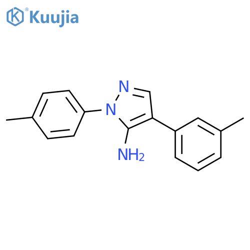 4-(M-TOLYL)-1-TOSYL-1H-PYRAZOL-5-AMINE structure