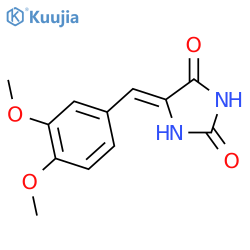 2,4-Imidazolidinedione,5-[(3,4-dimethoxyphenyl)methylene]- structure