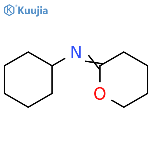 Cyclohexanamine, N-(tetrahydro-2H-pyran-2-ylidene)- structure