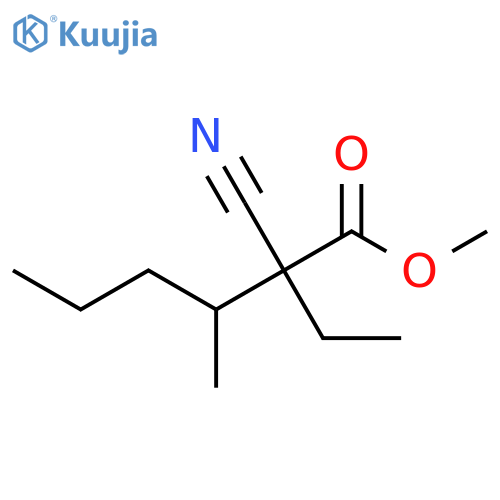 Methyl 2-cyano-2-ethyl-3-methylhexanoate structure
