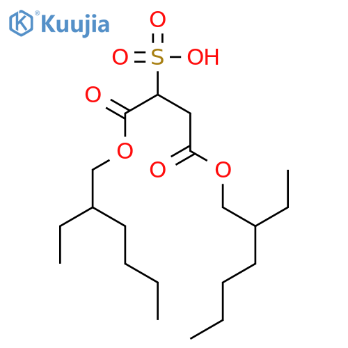 Butanedioic acid,2-sulfo-, 1,4-bis(2-ethylhexyl) ester structure