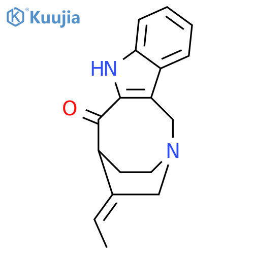 2,5-Ethano-2H-azocino[4,3-b]indol-6(3H)-one,4-ethylidene-1,4,5,7-tetrahydro-, (2R,4E,5S)- structure