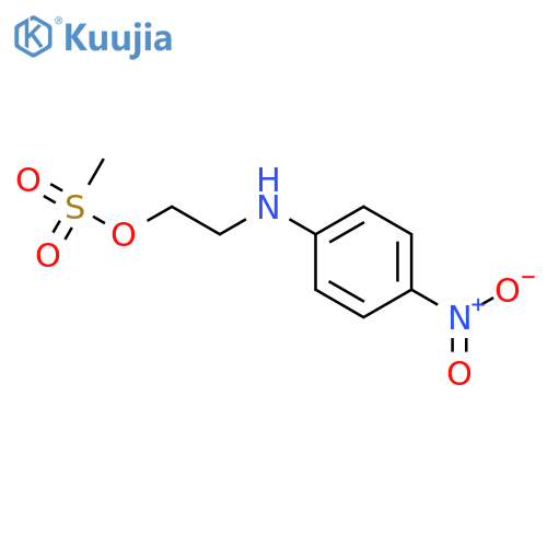 Ethanol, 2-[(4-nitrophenyl)amino]-, methanesulfonate (ester) structure