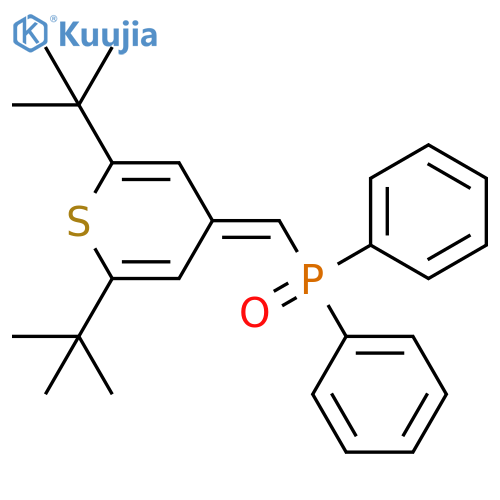 Phosphine oxide,[[2,6-bis(1,1-dimethylethyl)-4H-thiopyran-4-ylidene]methyl]diphenyl- structure
