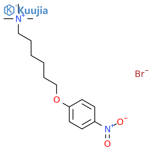 1-Hexanaminium, N,N,N-trimethyl-6-(4-nitrophenoxy)-, bromide structure
