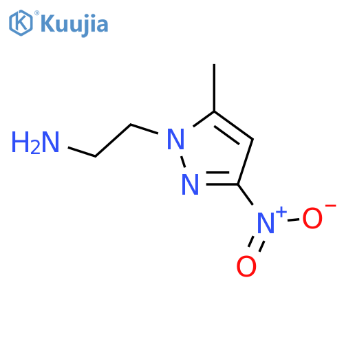 2-(5-Methyl-3-nitro-1H-pyrazol-1-yl)ethanamine structure