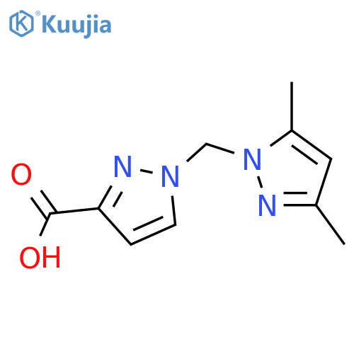 1-(3,5-dimethyl-1H-pyrazol-1-yl)methyl-1H-pyrazole-3-carboxylic acid structure