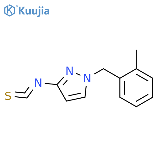 3-isothiocyanato-1-(2-methylphenyl)methyl-1H-pyrazole structure