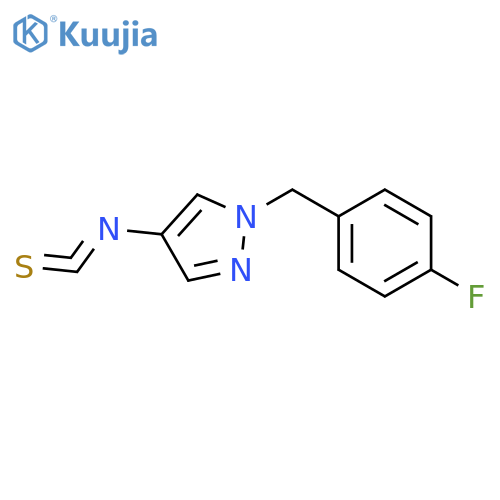 1-(4-fluorophenyl)methyl-4-isothiocyanato-1H-pyrazole structure