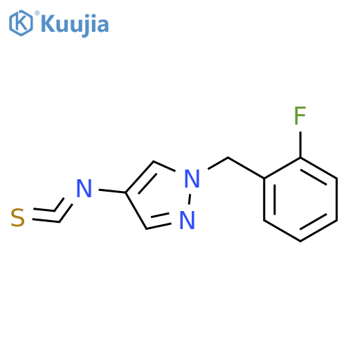 1-(2-fluorophenyl)methyl-4-isothiocyanato-1H-pyrazole structure