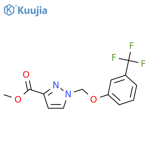 methyl 1-{3-(trifluoromethyl)phenoxymethyl}-1H-pyrazole-3-carboxylate structure