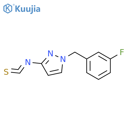 1-(3-fluorophenyl)methyl-3-isothiocyanato-1H-pyrazole structure