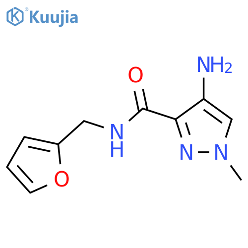 4-amino-N-(furan-2-yl)methyl-1-methyl-1H-pyrazole-3-carboxamide structure