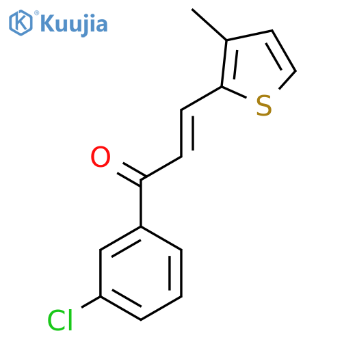 (2E)-1-(3-Chlorophenyl)-3-(3-methylthiophen-2-yl)prop-2-en-1-one structure