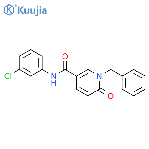 N-(2,3-dimethylphenyl)-1-[(3-fluorophenyl)methyl]-6-oxo-1,6-dihydropyridine-3-carboxamide structure